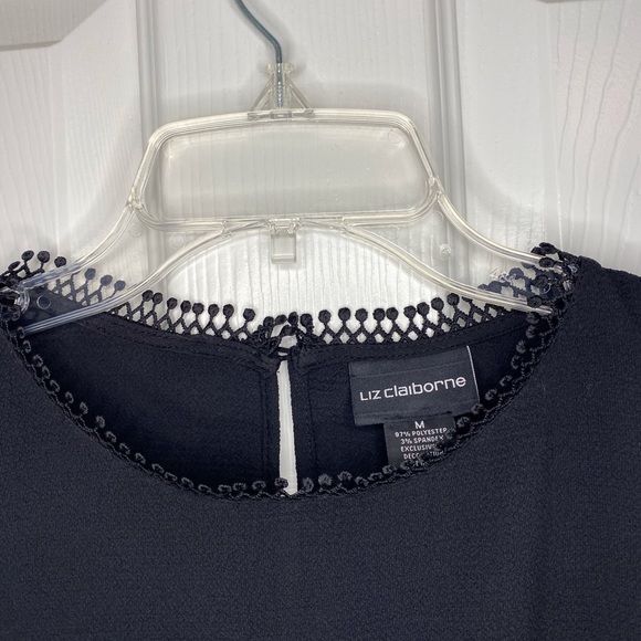 Liz Claiborne Black Blouse - Picture 4 of 7
